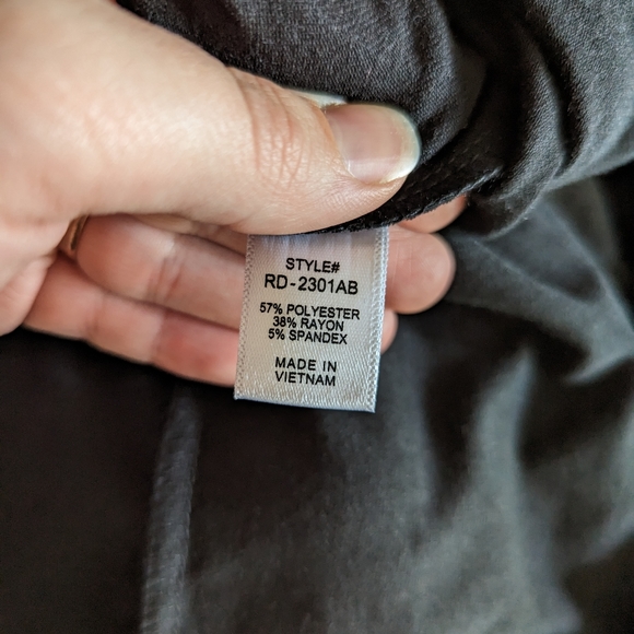 Zenana Black Tulip Style Dress with Tie - Picture 10 of 10